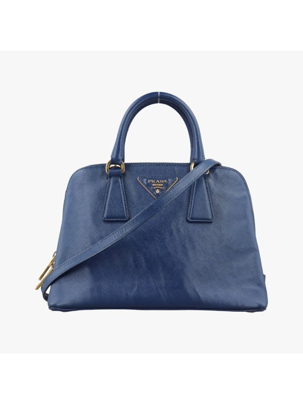 Prada Promenade Blue Saffiano Leather 31